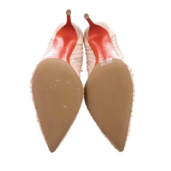 BALDININi Crocheted Leather Ankle Booties/Heels - Picture 5 of 5